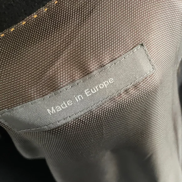 Eres Cashmere Coat Minimalist Luxury Overcoat Black Sz 64 - Picture 8 of 14